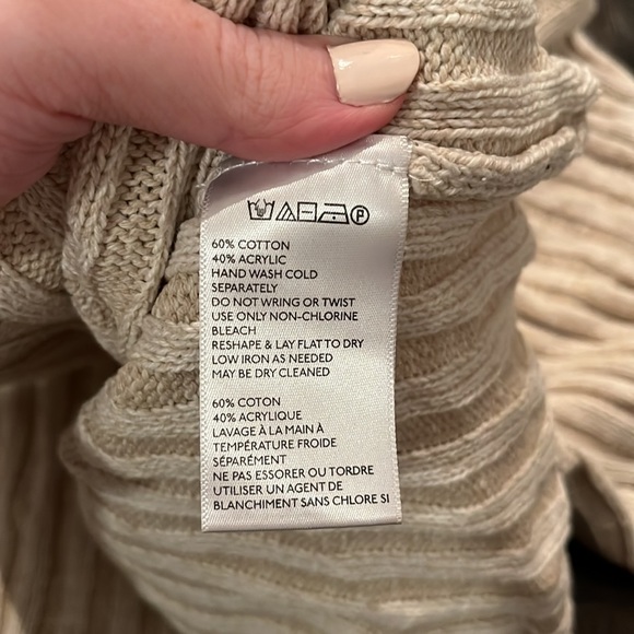 Oatmeal Mock Neck Sweater - Picture 4 of 4